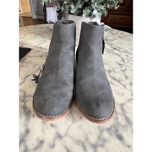 Nordstrom Grey Tucker + Tate Harper Zip Heeled Booties Toddler Kids Size 4M